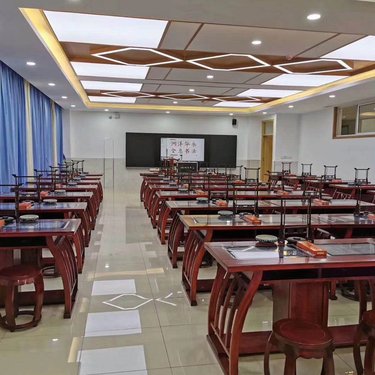 書法教室桌 仿古中式老榆木國學桌 智能書畫培訓班學生桌 毛筆寫字臺